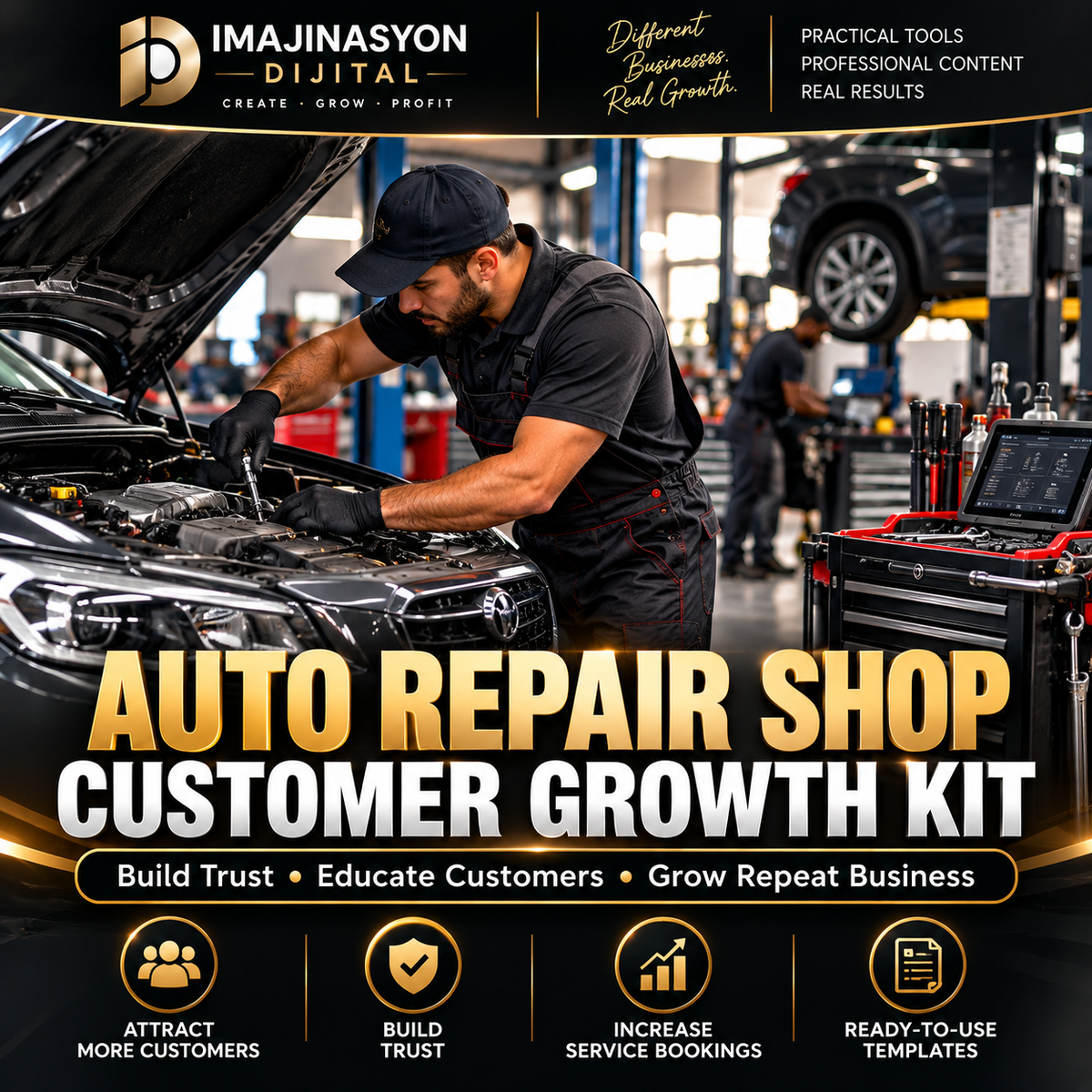 Auto Repair Shop Customer Growth Kit | Marketing, Follow-Up & Retention System