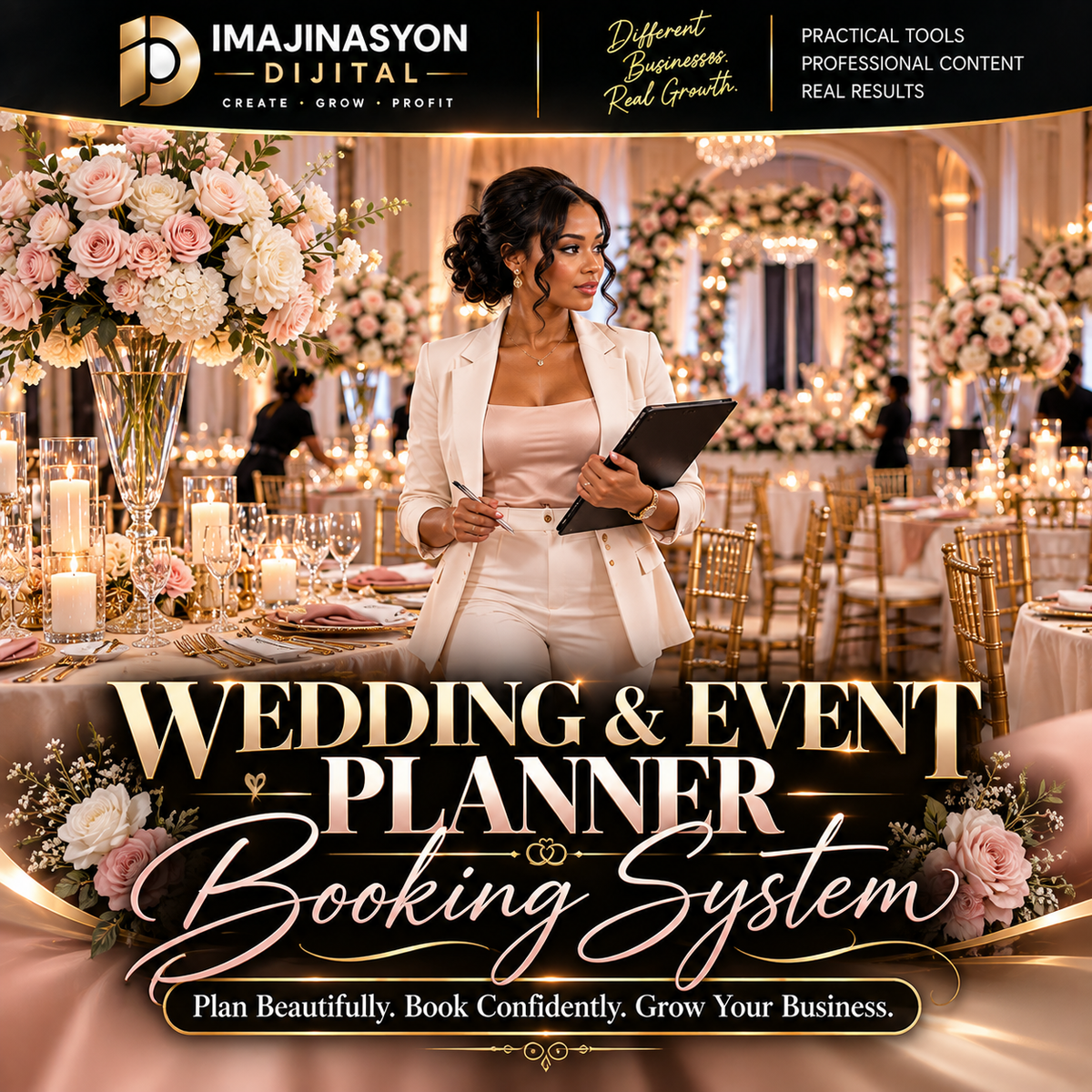 Wedding & Event Planner Booking System | Client, Vendor & Content Toolkit