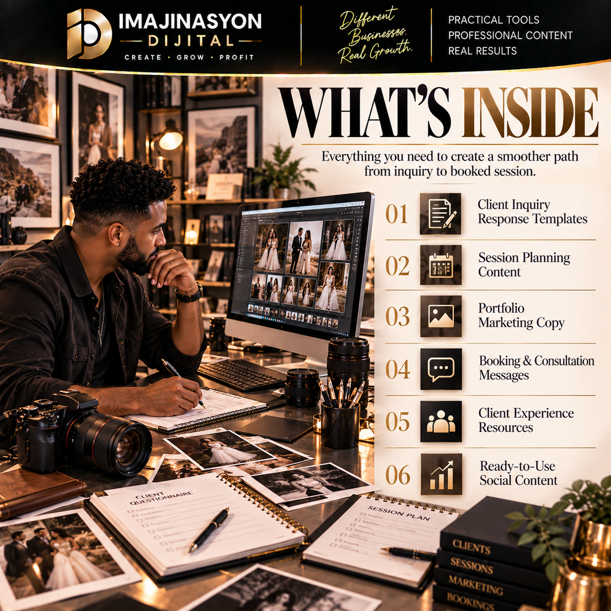 From Inquiry to Gallery — Photographer Client Booking Kit