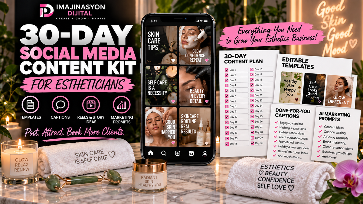 Esthetician Premium Social Media Content Kit