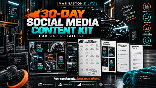 Car Detailer Premium Social Media Content Kit
