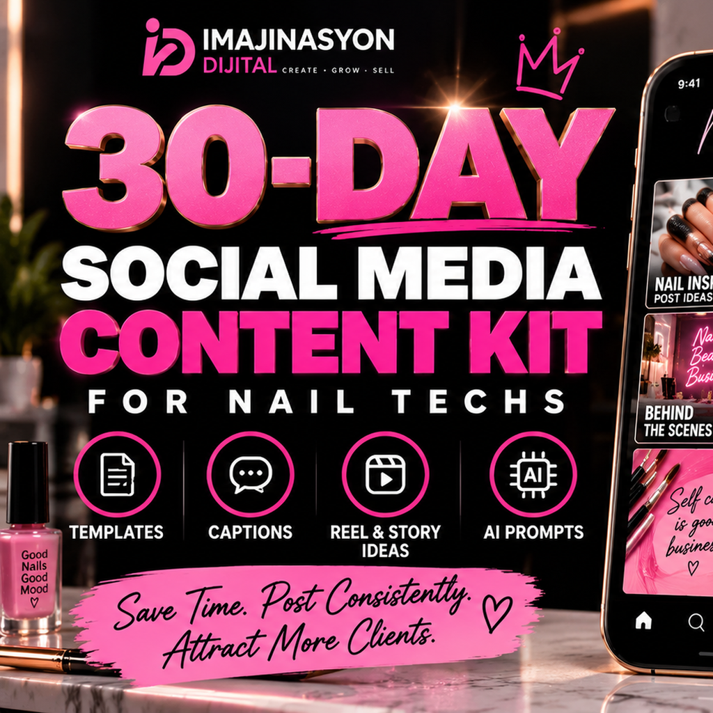 Nail Tech Premium Social Media Content Kit
